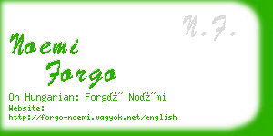 noemi forgo business card